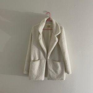 🔥NWOT🔥 White Blazer Teddy Jacket